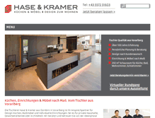 Tablet Screenshot of hase-kramer.at
